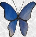 Stained Glass Suction Cup Butterfly