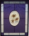 Stained Glass Pressed Flower Panel