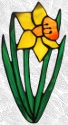 Stained Glass Daffodil Suncatcher